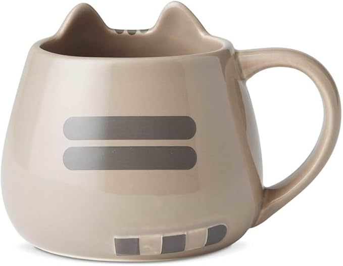 Enesco 6002676 Name is Mud "Pusheen - Taza esculpida, 16 onzas, multicolor