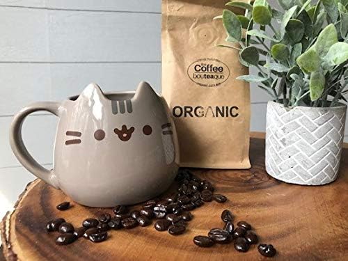 Enesco 6002676 Name is Mud "Pusheen - Taza esculpida, 16 onzas, multicolor