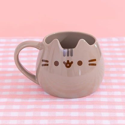 Enesco 6002676 Name is Mud "Pusheen - Taza esculpida, 16 onzas, multicolor