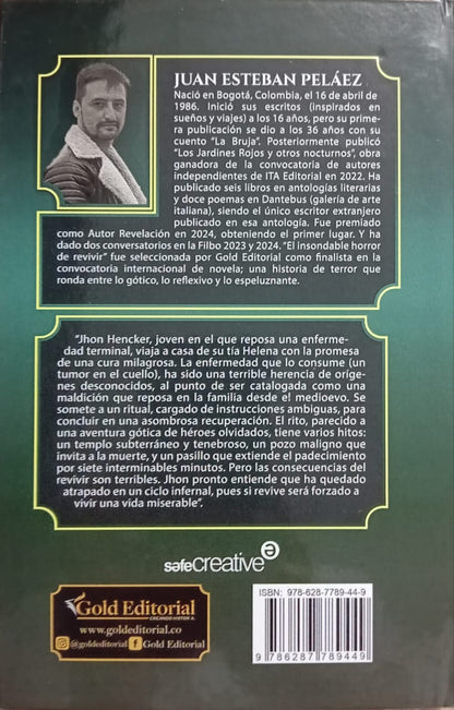 Book- El insondable horror de revivir - Juan Esteban Peláez