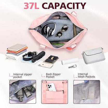 Bolsa de lona de viaje, bolsa impermeable para fin de semana, bolsa de mano para mujer, bolsa de lona deportiva para gimnasio, bolsa de hospital para trabajo de parto y parto, bolsa de equipaje