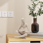 Estatua de mujer de lectura, esculturas de pensador, cerámica, adorno de arte abstracto, decoración de figura estética moderna, adecuada para el hogar, sala de estar, dormitorio, oficina, estante, mesa